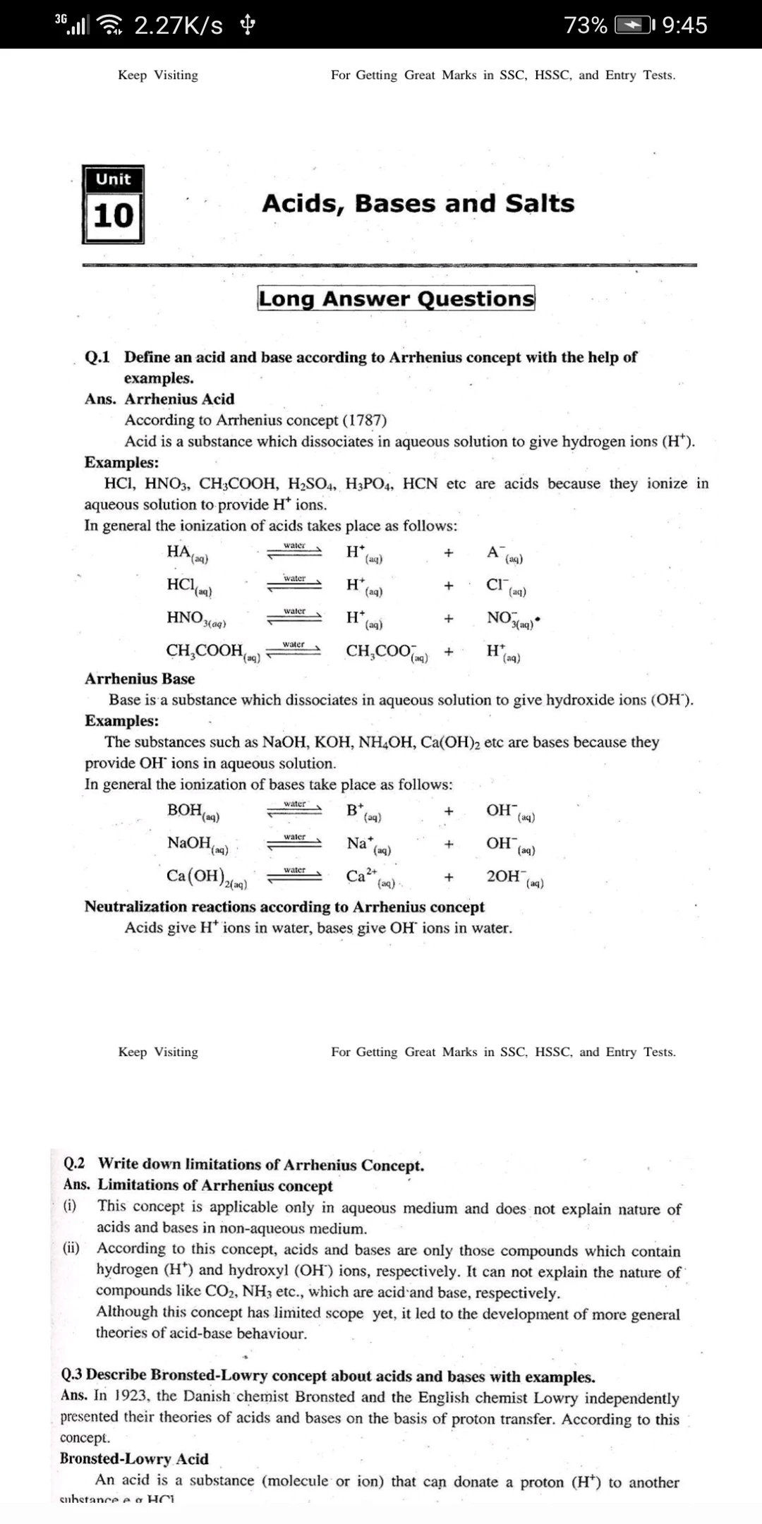 10th class chemistry notes screenshot